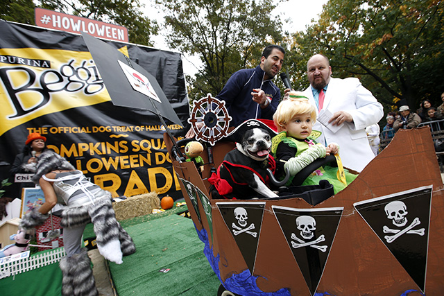 Tompkins Square Halloween Dog Parade presented by Purina Beggin' on Saturday, Oct. 24, 2015 in New York. (Photo by Jason DeCrow/Invision for Purina Beggin'/AP Images)