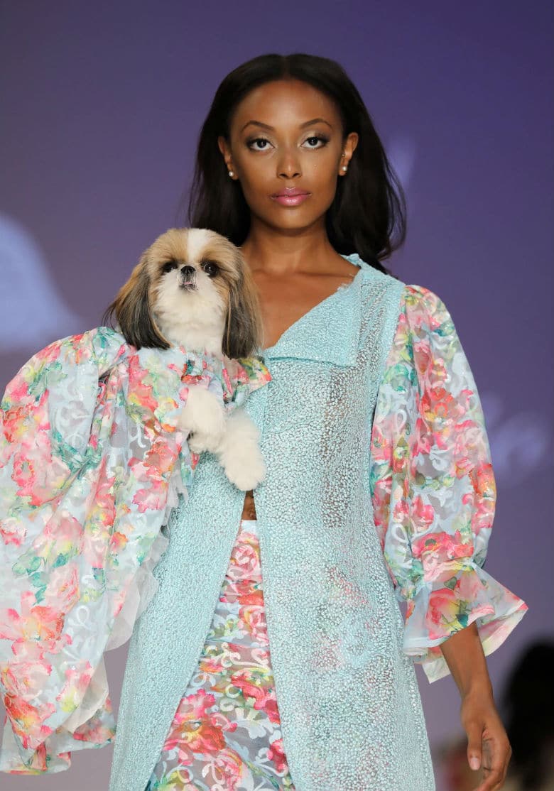 Dogs and Their Model Sidekicks Strut Down Runway for NYFW