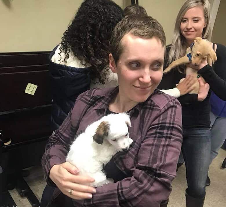 Young Woman Fighting Brain Cancer Gets Dream Day: A Puppy Ambush