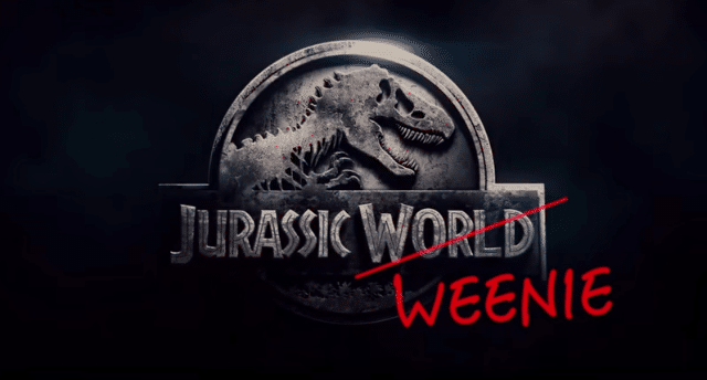 The logo for Jurassic World, showcasing the iconic theme park.