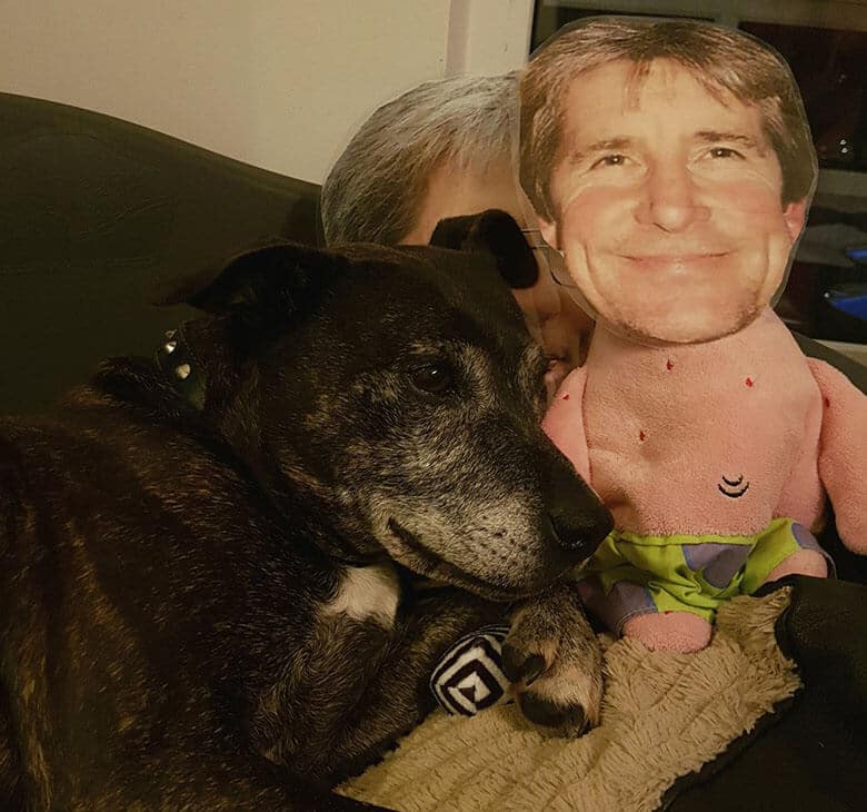 Daughter Makes ‘Dad Toys’ to Help Comfort Dog When He's Gone