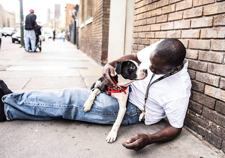 A Dog and Man Found Each Other While Living on the Streets, Now Share a Home Together