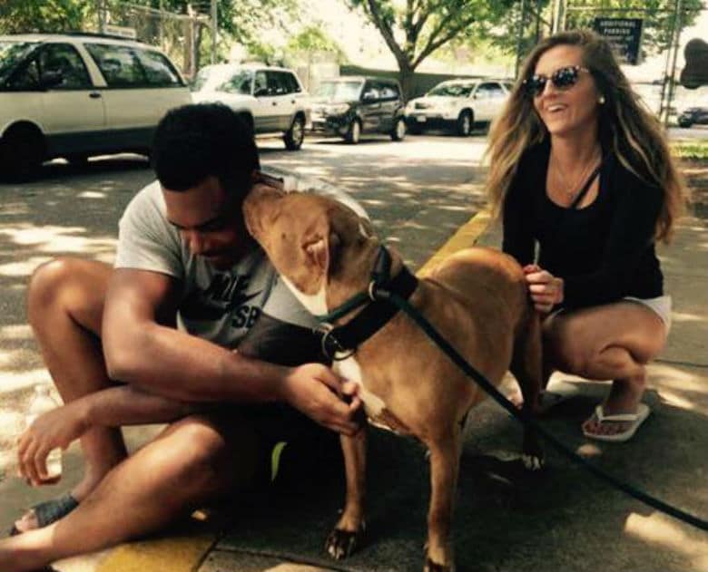 NFL Player Skips Puppies at Shelter, Instead Takes Home ‘Non-So-Adoptable’ Dog