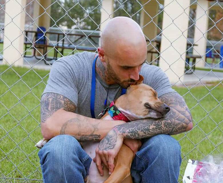 An Abused Pit Bull Named Sugar Mama Teaches an Ex-Con How to Love