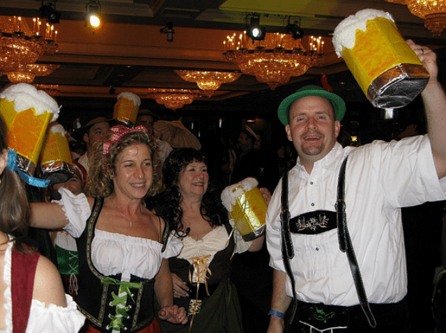 A man holding a beer mug at Bobbi and the Strays.