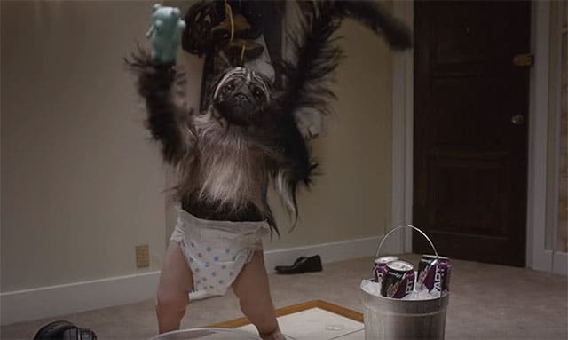 Mountain Dew May Have the Creepiest Super Bowl Commercial, Features a 'Puppymonkeybaby'