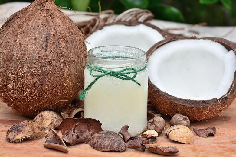 Foods to help with skin and coat for dogs coconut