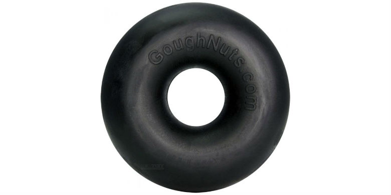 goughnuts black ring dog toy