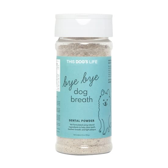 Bye Bye Dog Breath Powder Front