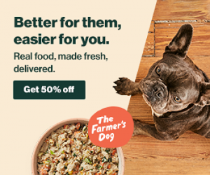 50% half off Farmer's Dog
