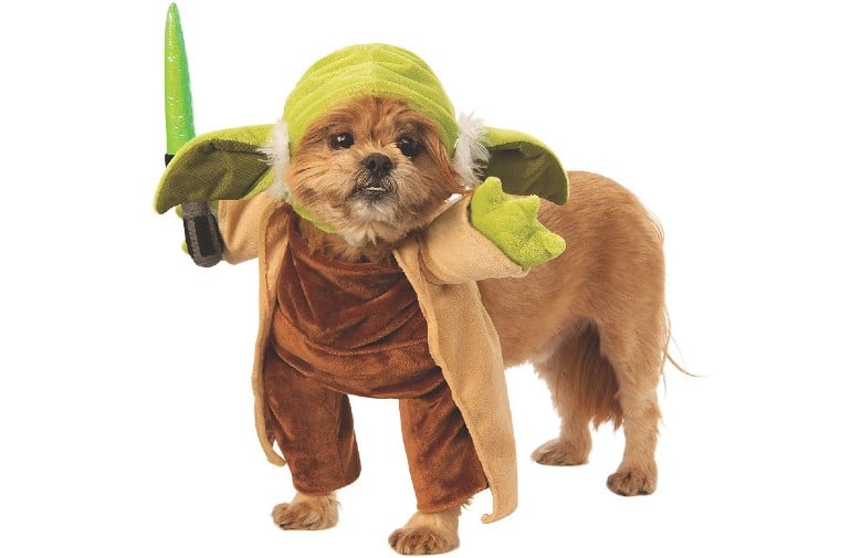 Baby Yoda dog halloween costume 