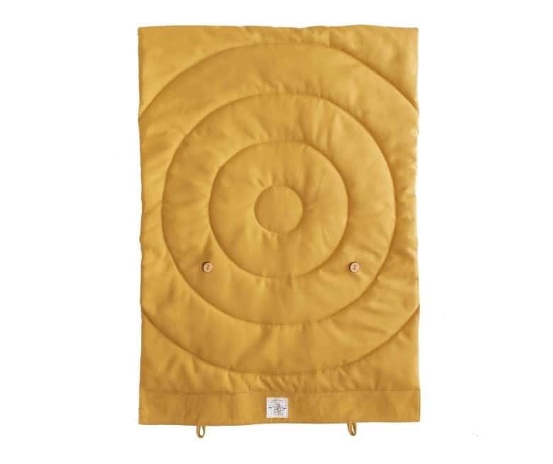 Travel Dog Blanket Mat in Mustard Yellow