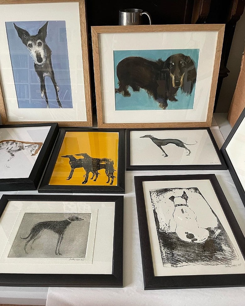 Sally Muir dog art. Image credit Sally Muir.