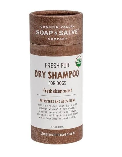 dry dog shampoo Chagrin 