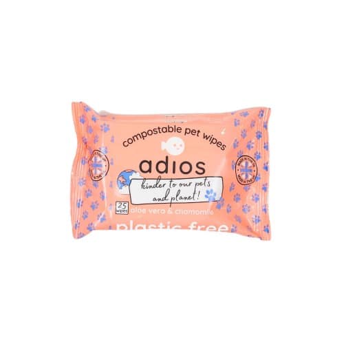 Adios Plastic Dog Grooming Wipes 