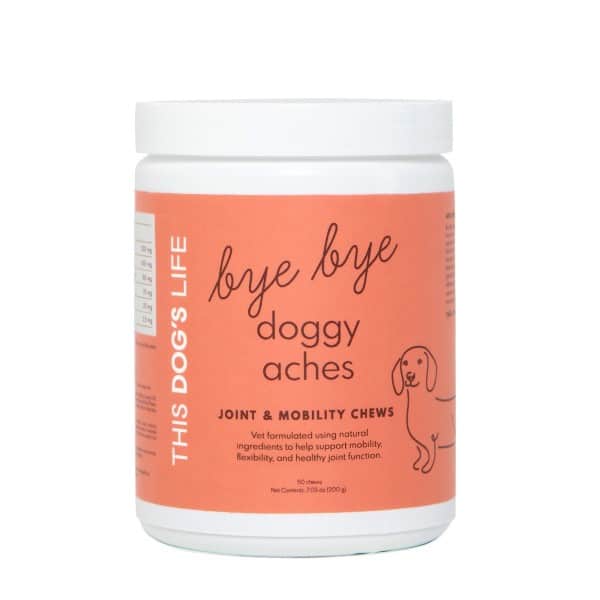 bye bye doggy aches joint and hip supplement