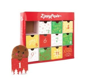 An advent calendar for Dog Parents with a cookie in it.