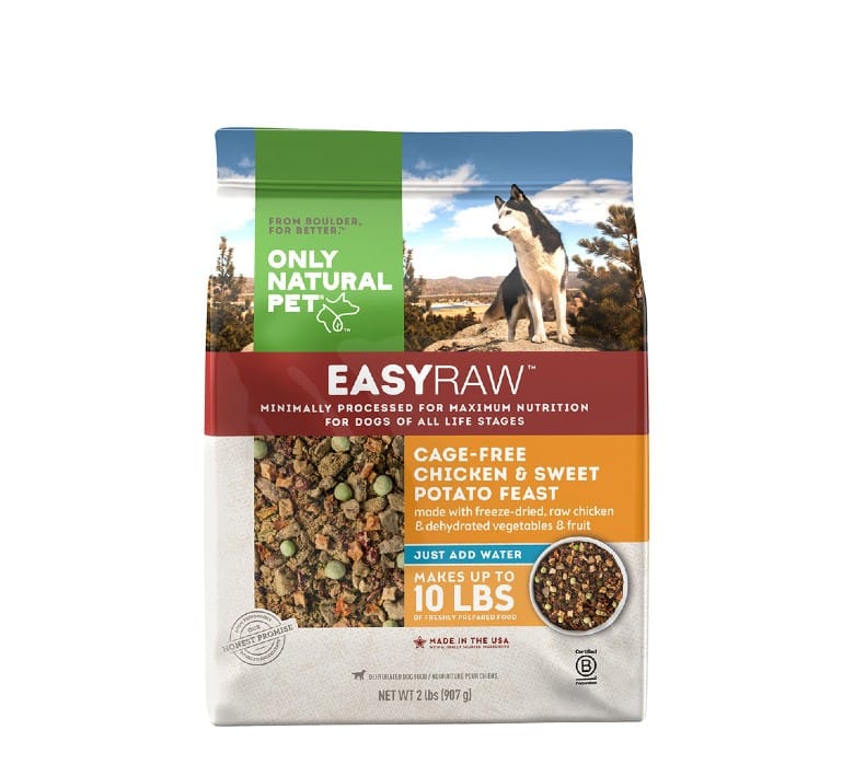 Only Natural Pet sustainable Dehydrated dog food