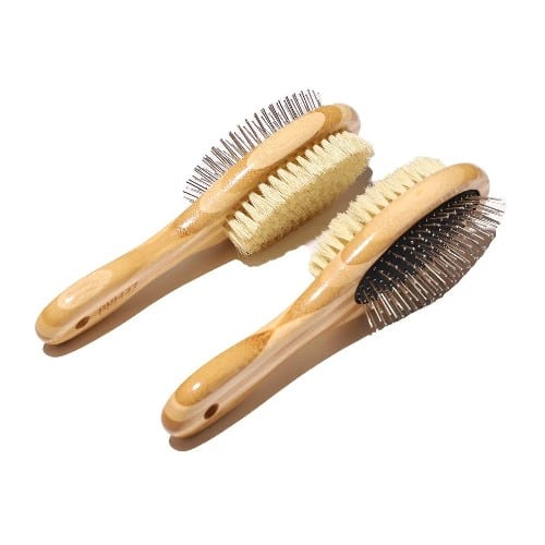 double-sided dog brush